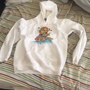 White space jam sweater